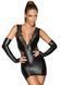 Платье с мокрым эффектом Noir Handmade F212 Powerwetlook and lace minidress, 3XL SX0080 фото 1