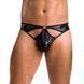 Мужские стринги Passion 033 THONG PAUL XXL/XXXL Black, под латекс SO7572 фото 1