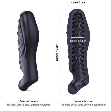 Насадка на член Manwan RYZER - Black Plum SX1385 фото