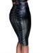 Юбка-карандаш со шнуровкой Noir Handmade F152 Powerwetlook pencil skirt, L, с мокрым эффектом SX0031 фото 1