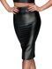 Юбка-карандаш со шнуровкой Noir Handmade F152 Powerwetlook pencil skirt, L, с мокрым эффектом SX0031 фото 2