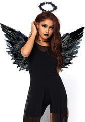 Крила чорного ангела Leg Avenue Angel Accessory Kit Black, крила, німб SO8594 фото