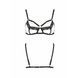 Бюстгальтер-стрепы с кружевом Passion Exclusive SOLON BRA S/M, black PS28002 фото 5