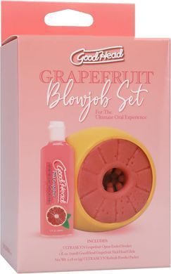 Набор для минета Doc Johnson GoodHead Grapefruit Blowjob Set - Yellow SX1322 фото
