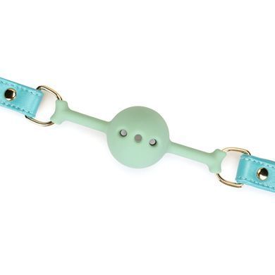Кляп Liebe Seele Blue Lamb Leather Ball Gag with Velvet Lining SX4842 фото