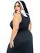 Костюм монашки-грешницы Leg Avenue Sultry Sinner 1X-2X, платье, головной убор, воротник SX1731 фото 4