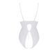 Боди с ажурным декором и открытым шагом Passion URSULA BODY L/XL, white SO5832 фото 4