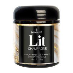 Масажна свічка Sensuva Lit Champagne Massage Candle 113г SX5150 фото