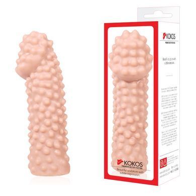 Насадка на член Kokos Extreme Sleeve ES.10 розмір M, потовщувальна, стимулюючий рельєф SO1820 фото
