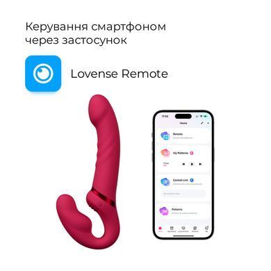 Безремінний смарт-страпон Lovense Lapis vibrating strapless strap-on, 3 мотори SO8793 фото