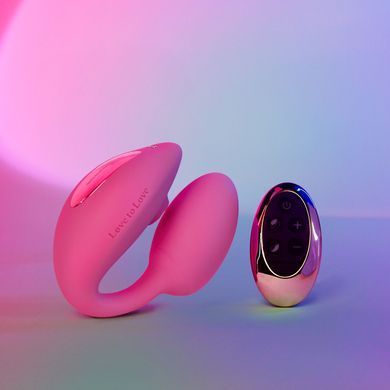 Віброяйце з вакуумною кліторальною стимуляцією Love To Love Wonderlover PINK PASSION SO9616 фото