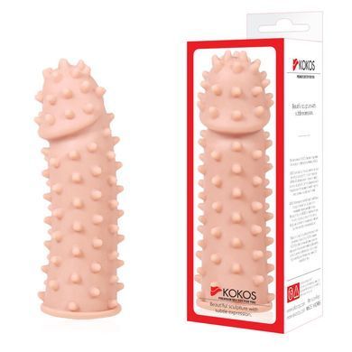 Насадка на член Kokos Extreme Sleeve ES.03 розмір M, потовщувальна, стимулюючий рельєф SO1275 фото
