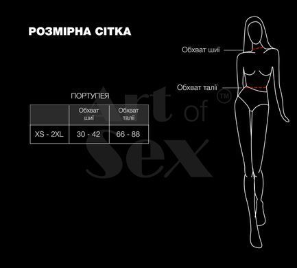 Жіноча портупея з шипами Art of Sex - Milana, екошкіра, розмір XS-2XL, колір білий SX4690 фото