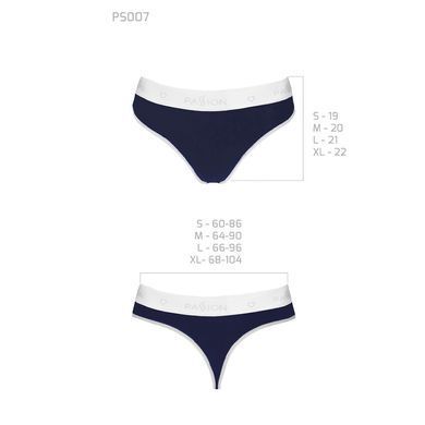 Спортивні трусики-стрінги Passion PS007 PANTIES S, navy blue SO4253 фото