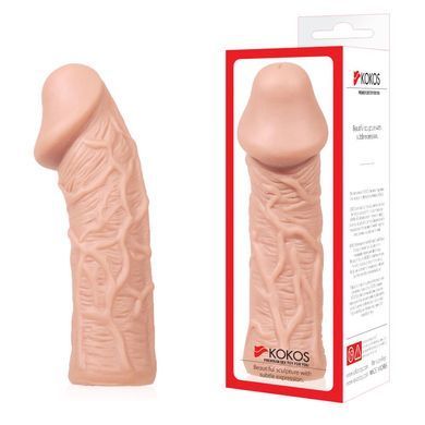 Насадка на член Kokos Extreme Sleeve ES.05 розмір M, потовщувальна, стимулюючий рельєф SO1277 фото