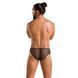 Мужские трусы со шнуровкой Passion 035 SLIP RICHARD S/M Black, экокожа, сетка SO7577 фото 4