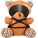 Плюшевый медвежонок ROPE Teddy Bear БДСМ в кожаной маске и обвязке, 22x16x12 см SO9816 фото 1