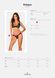 Кружевные трусики с заниженной талией Obsessive Estiqua panties XS/S, black SO7705 фото 5