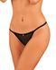 Прозрачные стринги с доступом Obsessive Celia Noir crotchless thong XS/S SO7871 фото 3