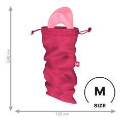 Мішечок для секс-іграшок Satisfyer Treasure Bag M, рожевий, на шнурку SX0548 фото