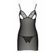 Сорочка з вирізами на грудях, стрінги Passion LOVELIA CHEMISE S/M, black SO4760 фото 5