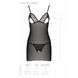 Сорочка з вирізами на грудях, стрінги Passion LOVELIA CHEMISE S/M, black SO4760 фото 7
