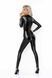 Комбинезон с мокрым эффектом Noir Handmade F293 Powerwetlook catsuit with front zipper, M SX0190 фото 3
