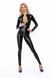 Комбинезон с мокрым эффектом Noir Handmade F293 Powerwetlook catsuit with front zipper, M SX0190 фото 1