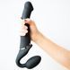 Безремневой страпон с вибрацией Strap-On-Me Vibrating Black M, диаметр 3,8см, пульт ДУ, регулируемый SO3354 фото 6
