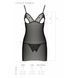 Сорочка с вырезами на груди, стринги Passion LOVELIA CHEMISE XXL/XXXL, black SO4761 фото 7