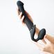Безремневой страпон с вибрацией Strap-On-Me Vibrating Black M, диаметр 3,8см, пульт ДУ, регулируемый SO3354 фото 5