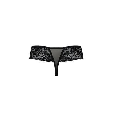Трусики Passion Exclusive ABLA THONG L/XL, black PS25301 фото