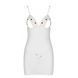 Сорочка з вирізами на грудях, стрінги Passion LOVELIA CHEMISE L/XL, white SO4762 фото 5