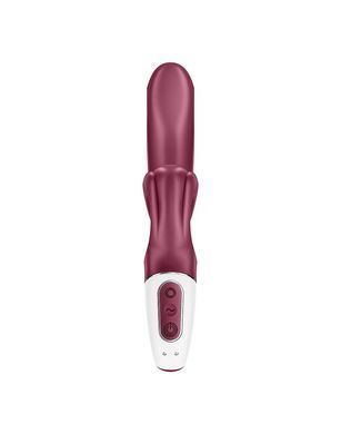 Вибратор-кролик Satisfyer Love Me Red, гибкий, отросток с тройным кончиком SO7778 фото