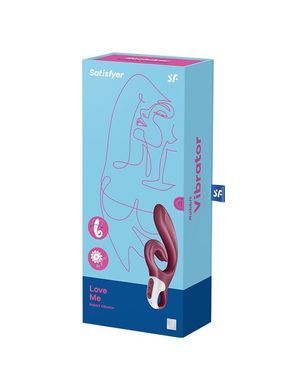 Вибратор-кролик Satisfyer Love Me Red, гибкий, отросток с тройным кончиком SO7778 фото