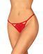 Трусики с доступом Obsessive Ingridia crotchless thong XS/S, красные SO9043 фото 1