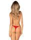 Трусики с доступом Obsessive Ingridia crotchless thong XS/S, красные SO9043 фото 7