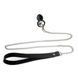 Силиконовая анальная пробка Art of Sex Silicone Anal Plug with Leash size M с поводком Black SO6180 фото 2
