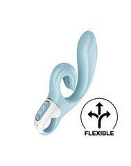 Вибратор-кролик Satisfyer Love Me Blue, гибкий, отросток с тройным кончиком SO7779 фото