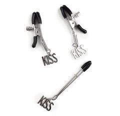 Зажимы для сосков и клитора Art of Sex - Nipple and clit clamps KISS SO5867 фото