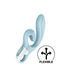 Вибратор-кролик Satisfyer Love Me Blue, гибкий, отросток с тройным кончиком SO7779 фото 1