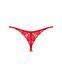 Трусики с доступом Obsessive Ingridia crotchless thong M/L, красные SO9044 фото 4