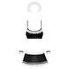 Атласный эротический костюм горничной Obsessive Maid set S/M, black, 5 предметов SO7715 фото 3