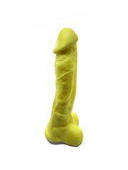 Мыло в форме пениса Чистий Кайф Yellow size XL, крафтовое мыло-член, натуральное SO2770 фото