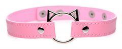Чокер Master Series Kinky Kitty Ring Slim Choker - Pink SX1185 фото