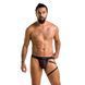 Чоловічі трусики танга з підв&rsquo;язкою Passion 058 THONG BILL XXL/XXXL Black SO7638 фото 3