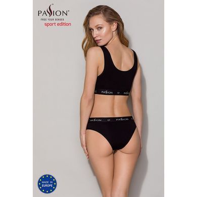 Трусики-слипы из хлопка с эластаном Passion PS004 PANTIES L, black SO4215 фото