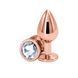 Анальна пробка NS Novelties Rear Assets - Rose Gold - Medium - Clear SX4363 фото 1