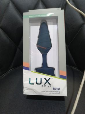 Анальна пробка Lux Active Twist Plug Small Blue (м'яте паковання!!!) SX3926-R фото
