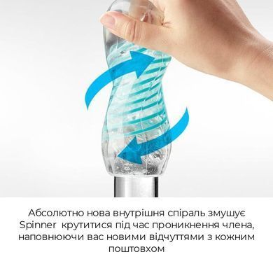 Мастурбатор Tenga Spinner 02 Hexa з пружною стимулювальною спіраллю всередині, стандартна спіраль SO2747 фото